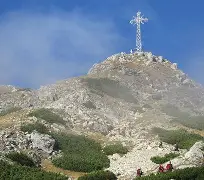 Winter cabin in mountain